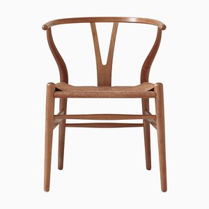 Früher Wishbone Chair von Hans J. Wegner für Carl Hansen & Son Ch-24, 1950er