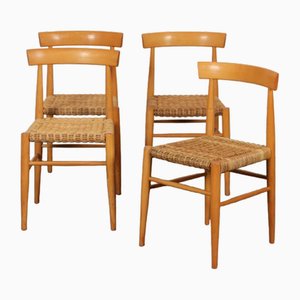 Vintage Wooden Chairs from Krasna Jizba, 1960s, Set of 4