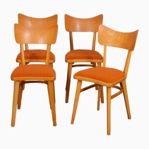 Vintage Dining Chairs from Ton, 1960s, Set of 4