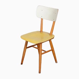 Yellow Dining Chair from Ton, 1960s