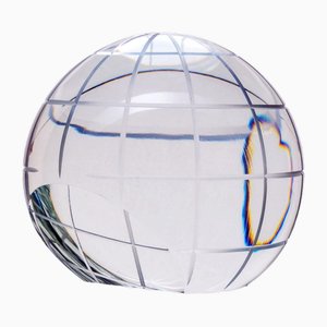 Pisapapeles con forma de globo de vidrio, años 70