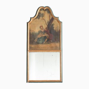 French Gilt Trumeau Mirror, 19th Century