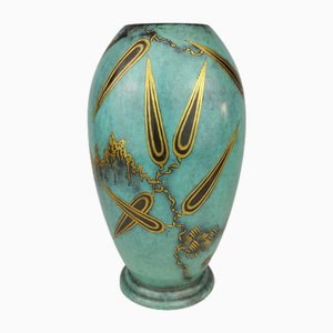 Vase Art Déco en Métal par Paul Haustein pour WMF Ikora, 1920s