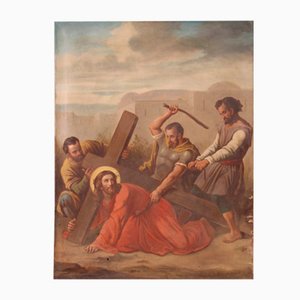 Vía Crucis, década de 1880, óleo sobre lienzo