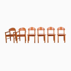 Chairs and 2 Armchairs by Rainer Daumiller, 1960s, Set of 6