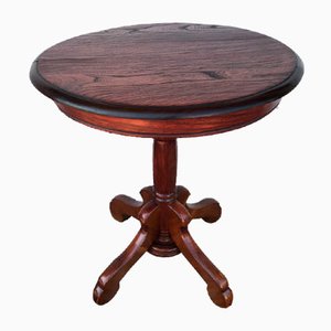 Round Ash Side Table, 1920s