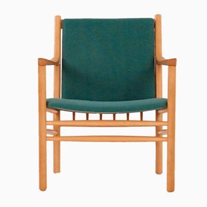 Poltrona in faggio, design danese, anni '70, designer: Erik Ole Jørgensen, produzione: Tarm Chairs & Furniture Factory