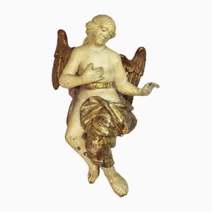 Baroque Altar Angel in Limewood, 1800s
