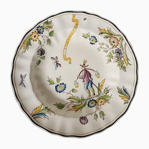 Piatto in ceramica di Ermione S. Cristoforo Italia per Gio Ponti
