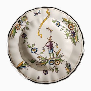 Piatto in ceramica di Ermione S. Cristoforo Italia per Gio Ponti