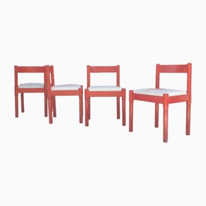 Carimate Stühle von Vico Magistretti für Cassina, 1960er, 4er Set