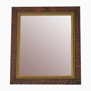 Grand Miroir Doré et Chêne, 19ème Siècle