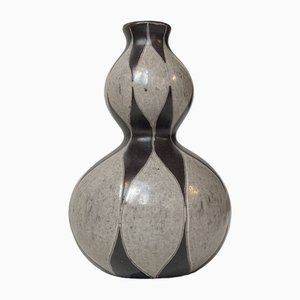 Danish Modern Ceramic Double Gourd Vase by Eva & Johannes Andersen, 1960s