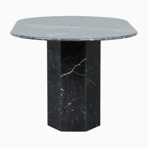 Tavolino da caffè in marmo Nero Marquina, anni '70