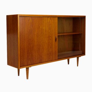 Vintage Teak and Glass Display Cabinet attributed to Jonelle, 1960s