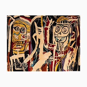 Alfombra o tapiz de lana según Jean-Michel Basquiat, 1982