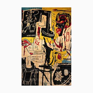 Arazzo Punto di fusione del ghiaccio attribuito a Jean-Michel Basquiat