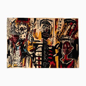 Tapestry attributed to Jean-Michel Basquiat