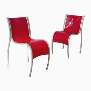 Red FPE Side Chairs by Ron Arad for Kartell, Italy, 1999, Set of 2