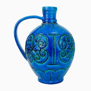 Grand Vase Ars Mid-Century en Blue Glaze Rimini, Italie, 1950s