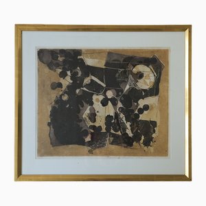 Thormod Larsen, Composition, 1961, Color Etching