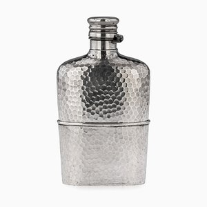 19th Century American Silver Hip Flask from Gorham, 1880s