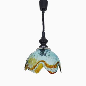 Vintage Ceiling Light in Blown Murano Glass, 1970s