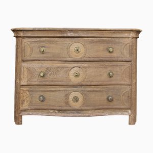 Commode Galbée en Chêne, 18ème Siècle