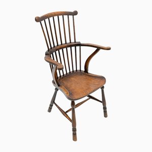 Feiner englischer West Country Windsor Stuhl, 19. Jh., 1800er