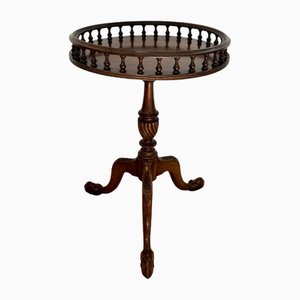 Antique Mahogany Circular Lamp Table, 1920s