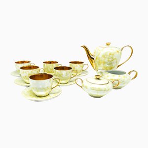 Art Deco Coffee Set from Wawel Pottery, Poland, 1960s, Set of 15