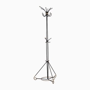 French Hand-Forged Iron Coat Rack attributed to Jean Royere, 1960s