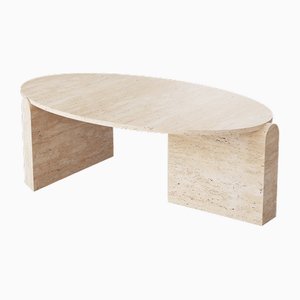 Jean Center Table in Travertine by Mambo Unlimited Ideas