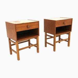 Bedside Tables in Teak, Sweden, 1960s, Set of 2