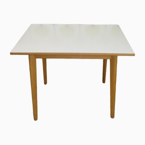 Kitchen Table Wood-Resopal in White, 1950s