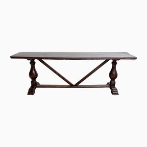 Long Provencal Dining Table in Patinated Walnut, Italy, 18th Century