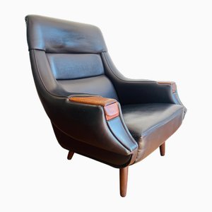 Mid-Century Danish Lounge Chair with Ashtray by Henry Walter Klein for Bramin Møbler, 1969