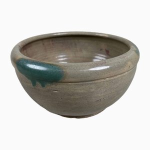 Early Shōwa Wood Fired Glazed Earthenware Bowl, Japan, 1920s