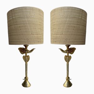 Lampes Oiseau et Coeur par Pierre Casenove pour Fondica, France, 1990s, Set de 2