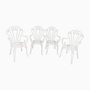 Provencal Armchairs in Wrought Iron, 1960s, Set of 4