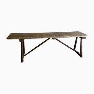 Table Vintage en Bois Marron