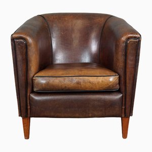 Sheepskin Leather Club Chair