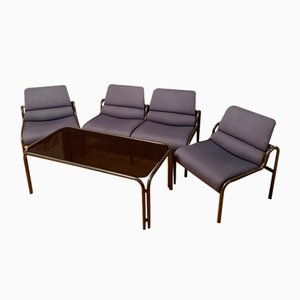 G30 Sofa, Armchairs and Coffee Table by Martin Stoll, Germany, 1980s, Set of 4