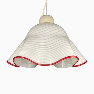 Fazzoletto Hängelampe aus Muranoglas, Italien, 1970er