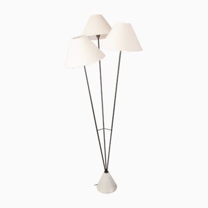 3-Arm Floor Lamp with Conical Base, 1960s
