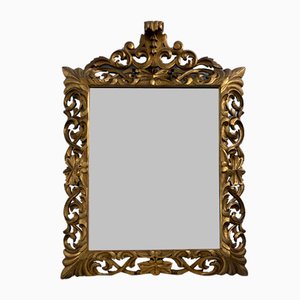 Espejo Louis Philippe antiguo dorado, década de 1850