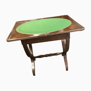 Table à Jeux Vintage en Noyer