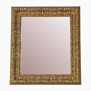 Large Antique Gilt Overmantle or Wall Mirror