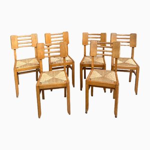 Vintage Dining Chairs by Pierre Cruège, 1950s, Set of 6