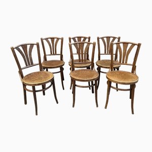 Bistro Chairs, 1960s, Set of 6